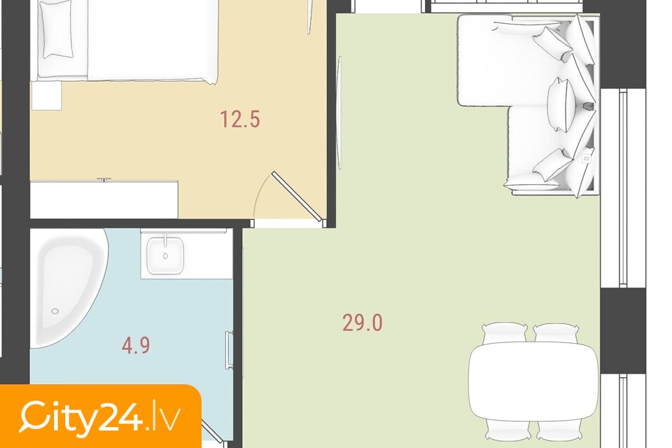 Buru iela, 17A, -42, Torņakalns, Rīga