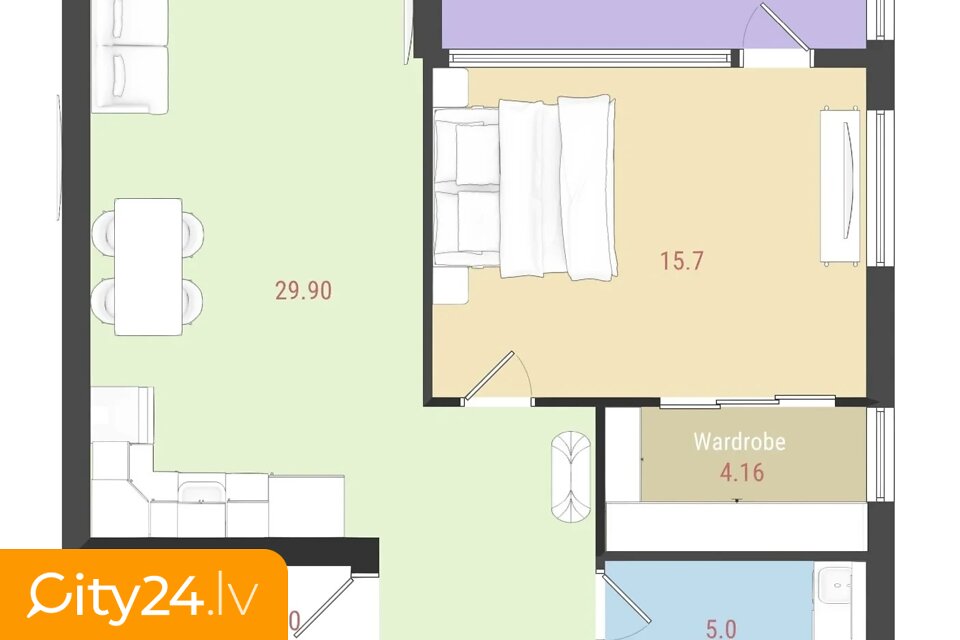 Buru iela, 17A, -40, Torņakalns, Rīga